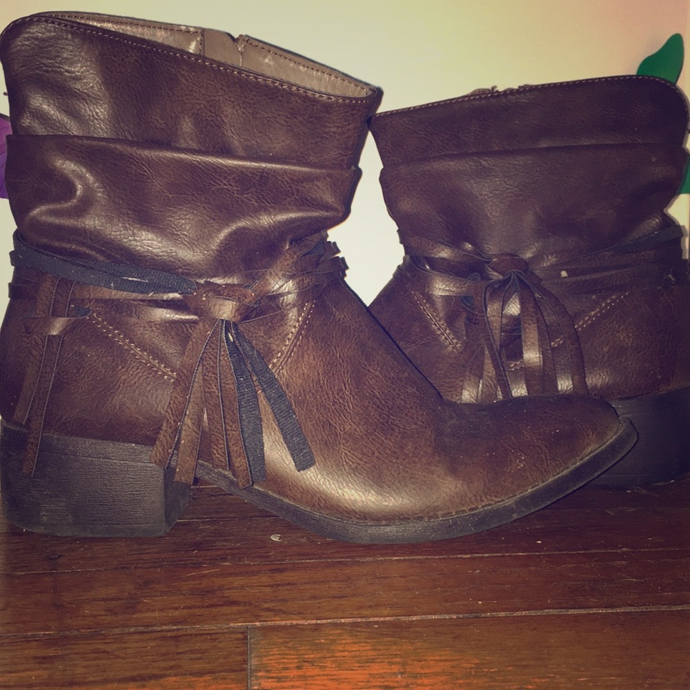 Chunky heeled boots